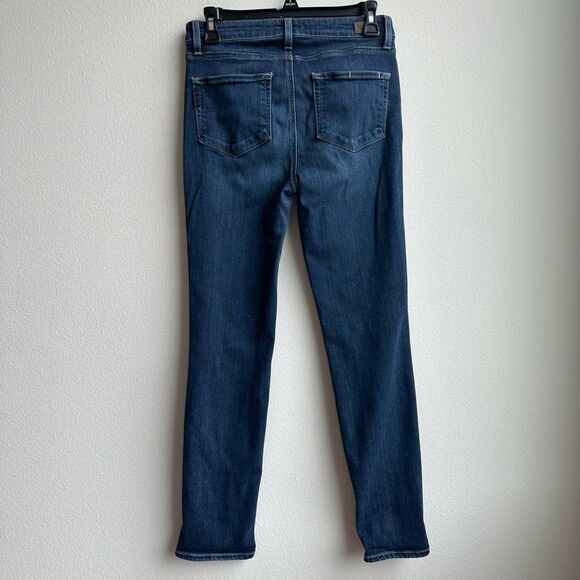 $5/$25 Paige Huxton Crop Rollup Dark Wash High Rise Skinny Size 27 ankle length - Picture 4 of 6